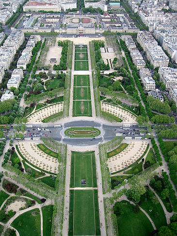 Blick auf die Jardins du Trocadero - Ile de France - Paris (Paris)