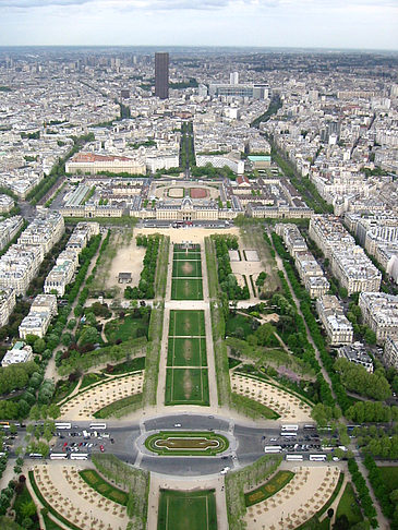 Blick auf die Jardins du Trocadero - Ile de France - Paris (Paris)