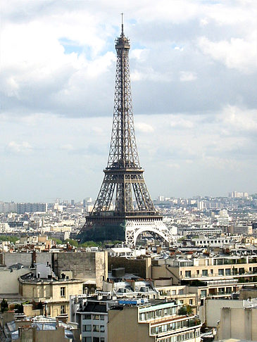 Foto Blick vom Triumphbogen auf den Eifelturm