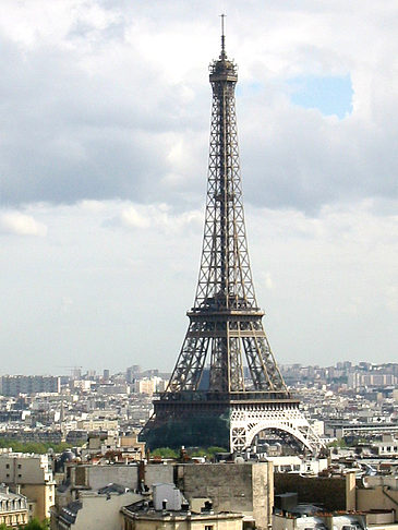 Blick vom Triumphbogen auf den Eifelturm