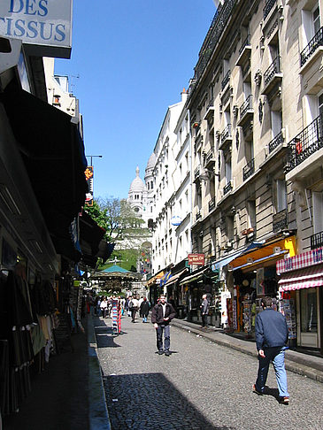 Einkaufen an der Sacre Coeur Fotos