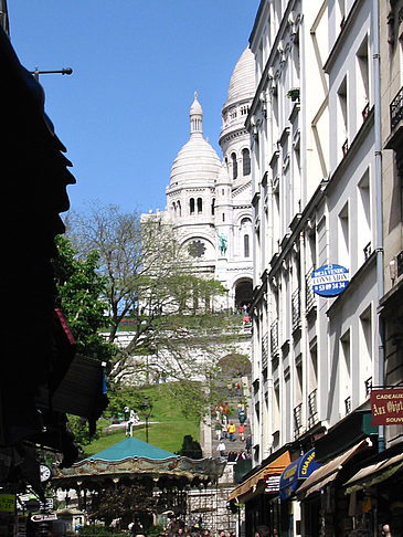 Foto Einkaufen an der Sacre Coeur - Paris