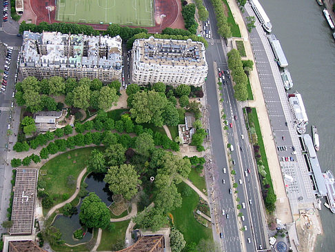 Blick auf die Jardins du Trocadero - Ile de France - Paris (Paris)