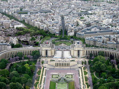 Blick auf die Jardins du Trocadero - Ile de France - Paris (Paris)