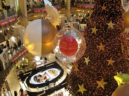 Foto Weihnachtsbaum der Galeries Lafayette