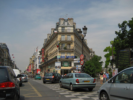 Straßen von Paris Foto 