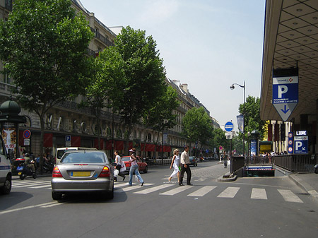 Straßen von Paris Foto 