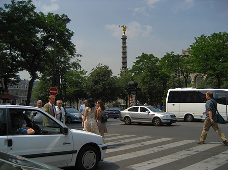 Straßen von Paris Foto 